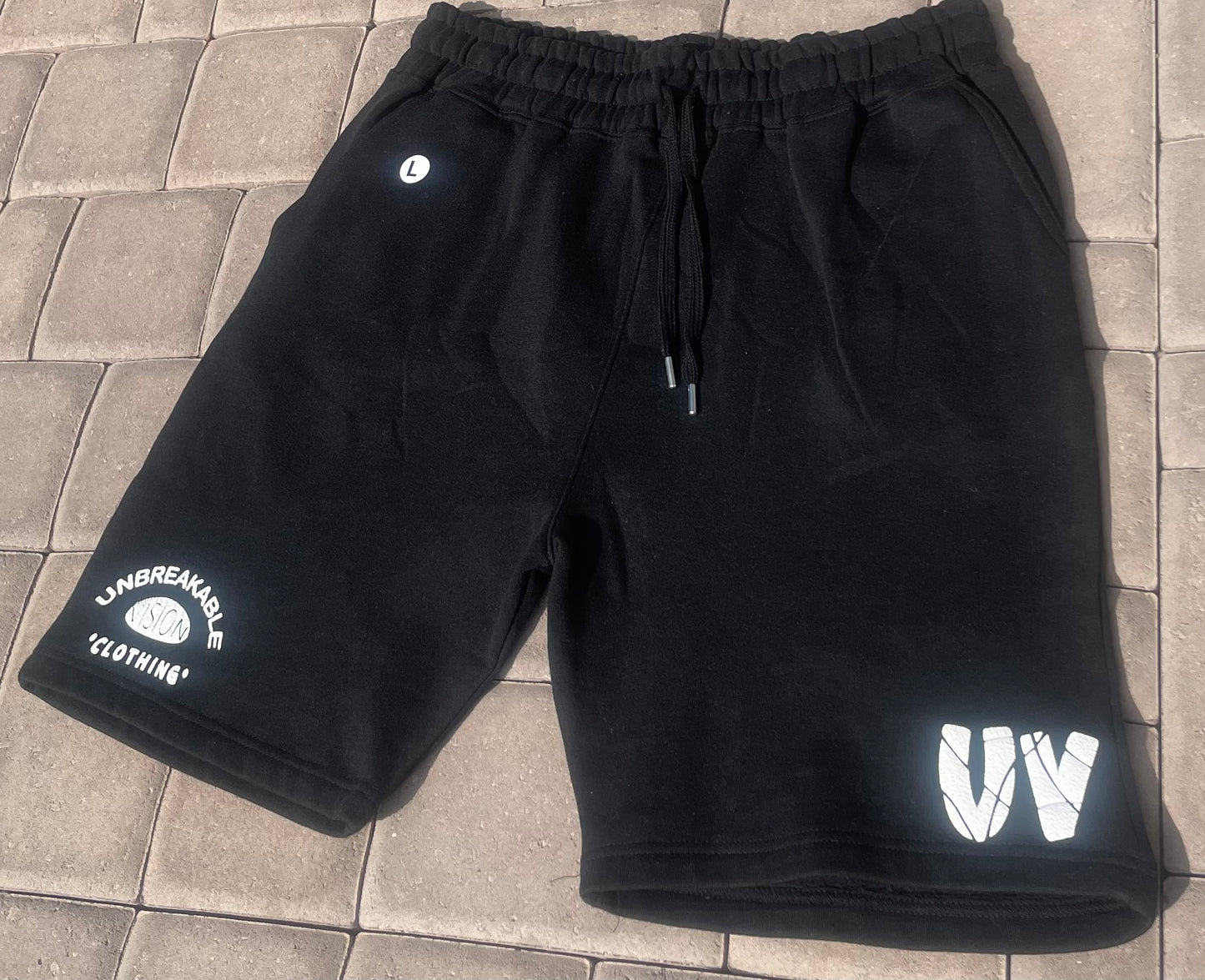 Unisex Black Sweat Shorts♣️🎓