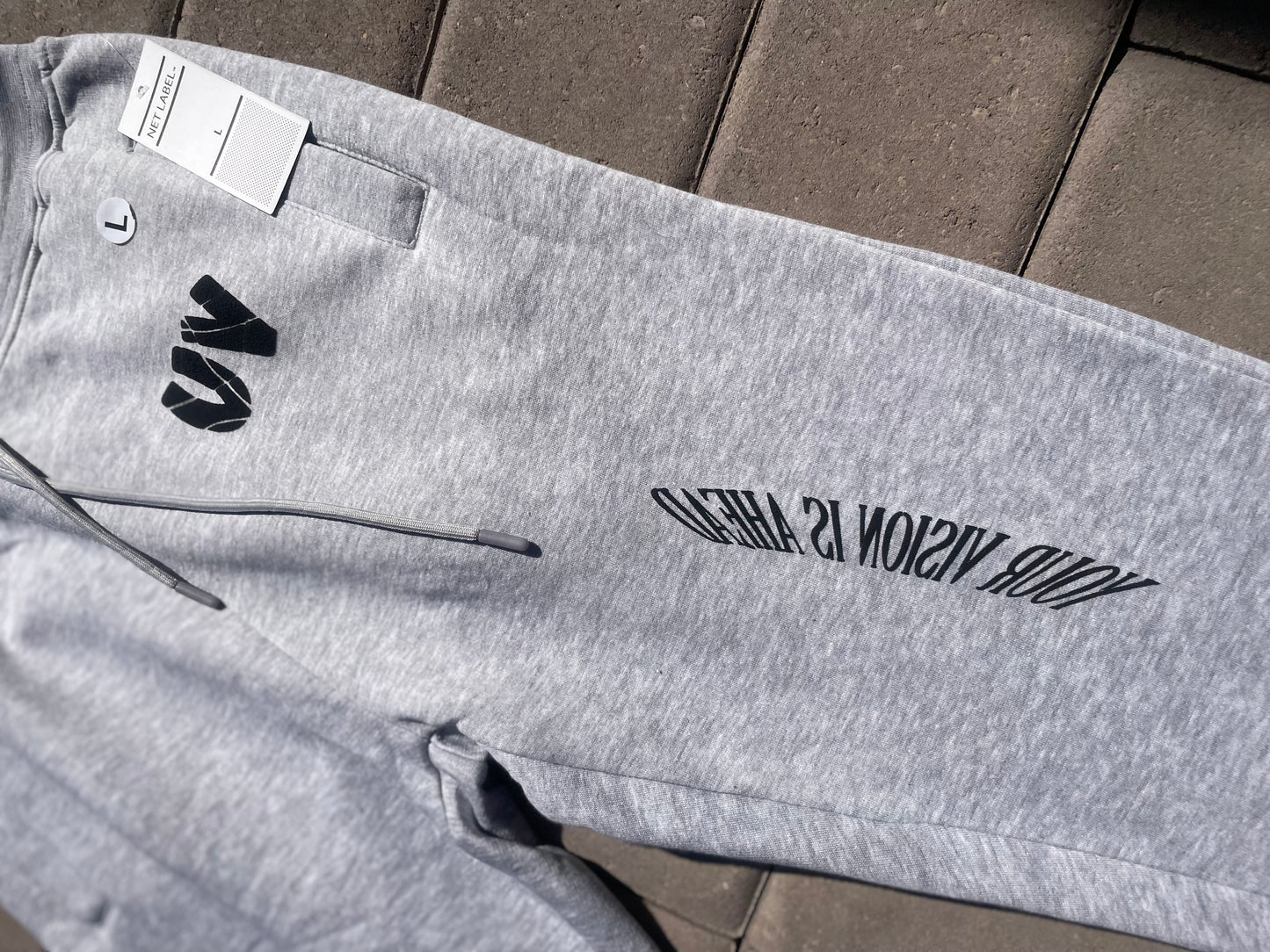 Unisex Grey “Your Vision is Ahead” SweatPants ☑️👽