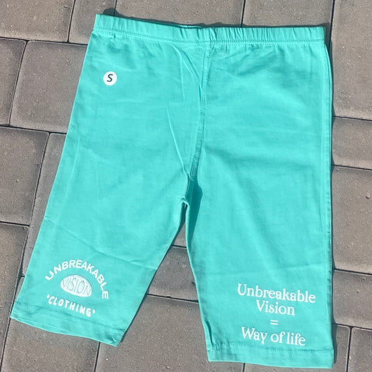 Female Mint Biker Shorts 🍵