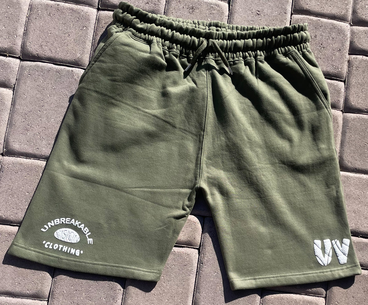 Unisex Olive Green Sweat shorts🍸🫒