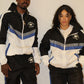 Blue “Get Up And Get To It” Windbreaker set