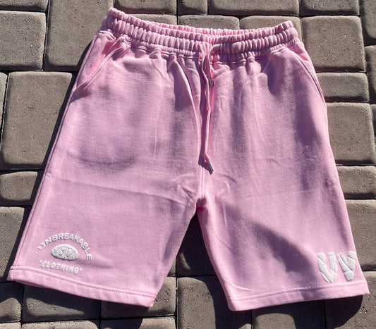 Unisex Light Pink Sweat Shorts